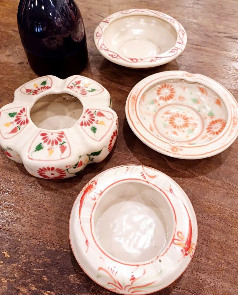 バチャン焼き @ ハノイ商店 ベトナム北部 陶器の代表 バチャン陶器 バック 2 パスト 往年のバチャン灰皿コレクション