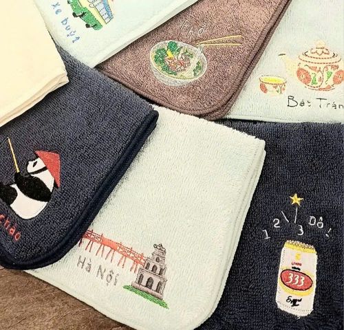 ベトナムホ~チミン発 大人気 刺繍バッグ パンガン ダラン 姉妹ブランドサイゴンチェア~ ハンドタオル & ミニタオル いよいよ再入荷 @ ハノイ商 店